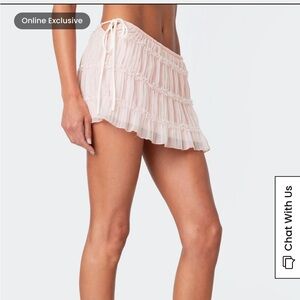Edikted pink mini skirt